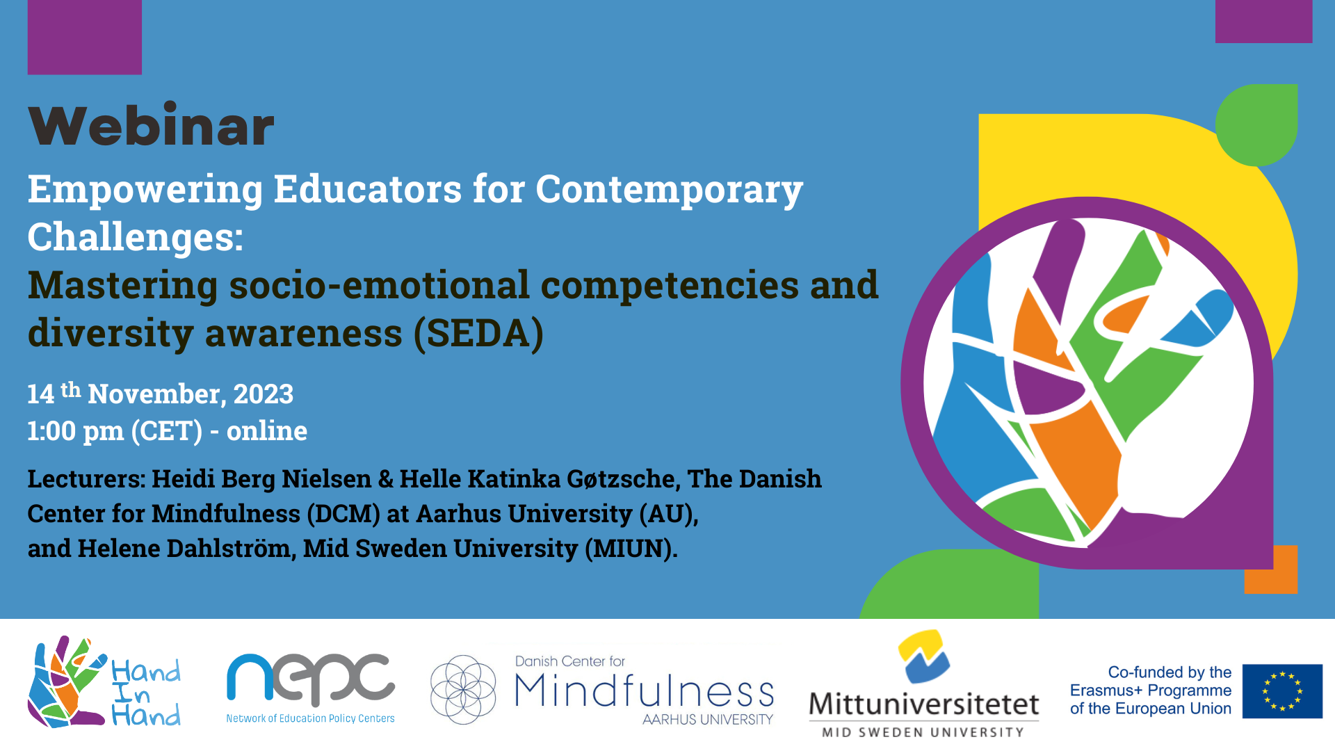 Webinar HAND ET Empowering Educators for Contemporary Challenges Mastering socio-emotional competencies and diversity awareness (SEDA) (1)